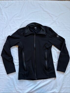 KUHL Dynawool Jacket Full-Zip Womens Small Wool Blend Black